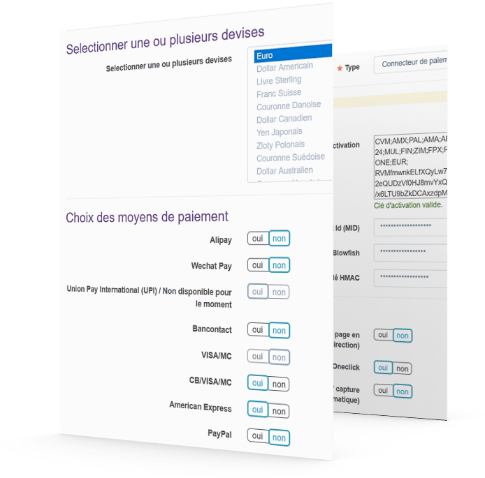 Mockup connecteur de paiement Axepta BNP