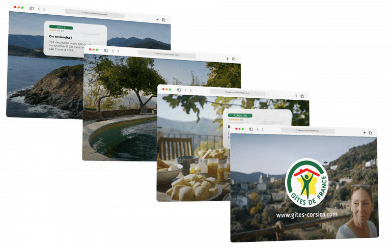 Screenshots site Gîte de France