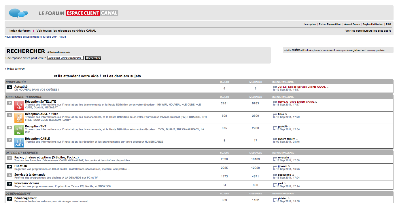 Evolution Forum Espace Client Canal Clever Age