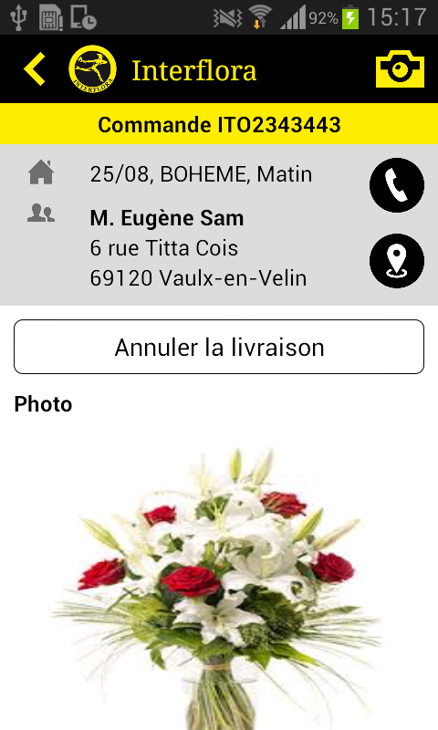 Interflora l'Application mobile