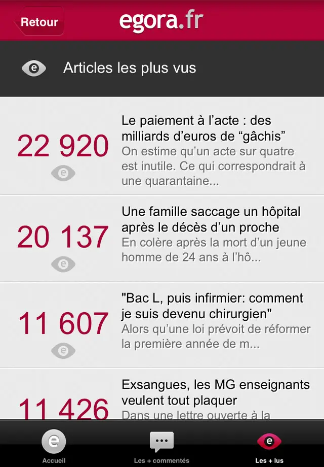 Application mobile sous PhoneGap GM santé 
