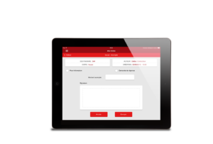 Application mobile et back-office Fiche de com'