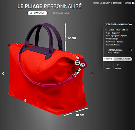 longchamp le pliage cuir large