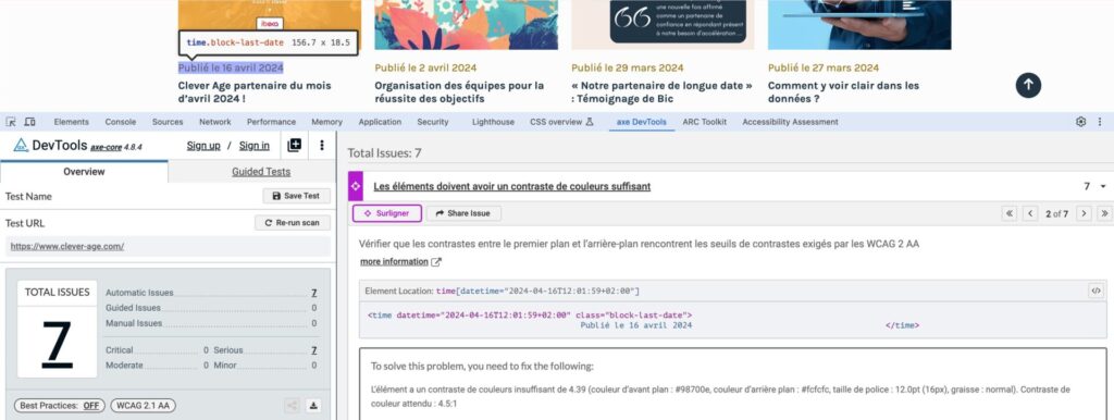 indicateur Clever Age